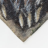 Raccoon-Malerei Fleecedecke (Ecke)