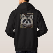 Raccoon-Malerei Hoodie (Rückseite)