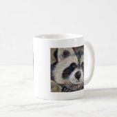 Raccoon-Malerei Kaffeetasse (VorderseiteRechts)