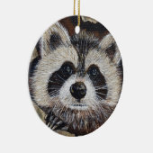 Raccoon-Malerei Keramikornament (Rechts)