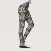 Raccoon-Malerei Leggings (Rechts)