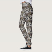 Raccoon-Malerei Leggings (Links)