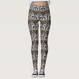 Raccoon-Malerei Leggings