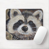 Raccoon-Malerei Mousepad (Mit Mouse)