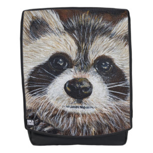 Raccoon-Malerei Rucksack