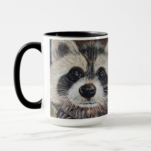 Raccoon-Malerei Tasse (Links)