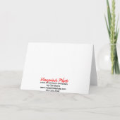 Raccoon Mama & Babys Karte (Rückseite)