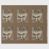 Raccoon Matte Wrapping Paper Geschenkpapier (Flach)