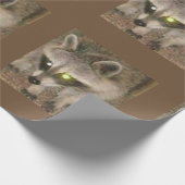 Raccoon Matte Wrapping Paper Geschenkpapier (Ecke)