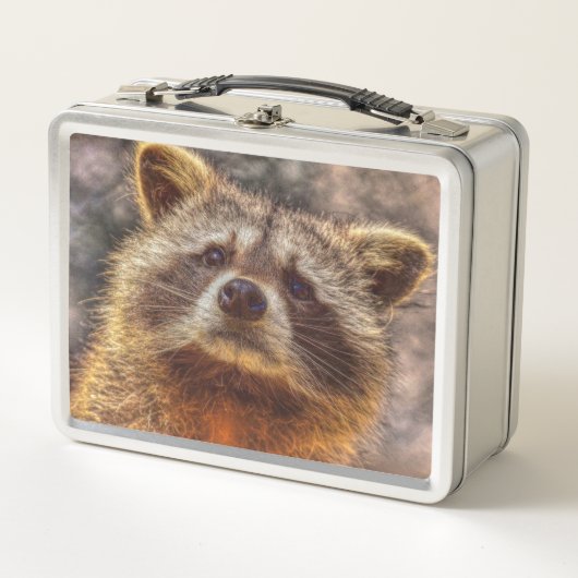 Raccoon Metall Lunch Box (Vorderseite)