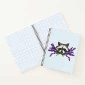 Raccoon mit Lavendel Notizblock (Innenseite)