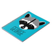 Raccoon mit traurigen Augen Notizblock (Linke Seite)