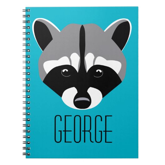 Raccoon mit traurigen Augen Notizblock (Vorderseite)