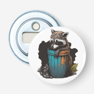 Raccoon Müllpananda mit seinem Mülleimer Flaschenöffner