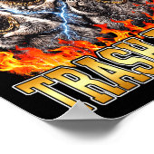 Raccoon My Srit Animal Is A Trash Panda Funny Boot Poster (Ecke)