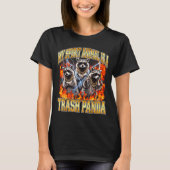 Raccoon My Srit Animal Is A Trash Panda Funny Boot T-Shirt (Vorderseite)