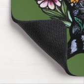 Raccoon Natur liebt Sonnenblumen Mousepad (Ecke)