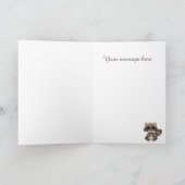 Raccoon niedlich Mother's Day Karte (Innenseite)