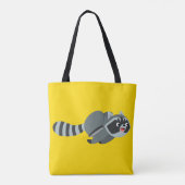 Raccoon niedlich Running Cartoon Tasche (Rückseite)