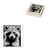 RACCOON NIEDLICHE Briefmarke Gummistempel (Stempel)