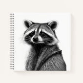 Raccoon-Notebook Notizblock (Vorderseite)