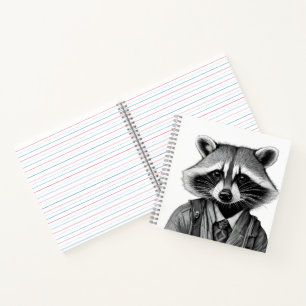 Raccoon-Notenbuch Notizblock