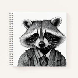 Raccoon-Notenbuch Notizblock