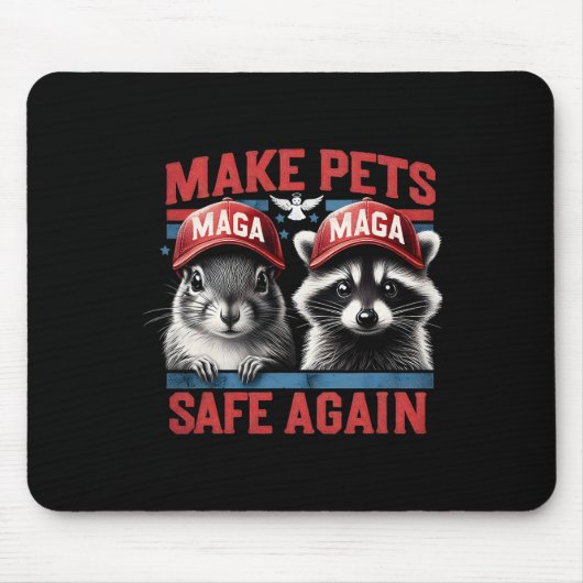 Raccoon P Nut Das Eichhörnchen schützt die Tiere Mousepad (Vorne)