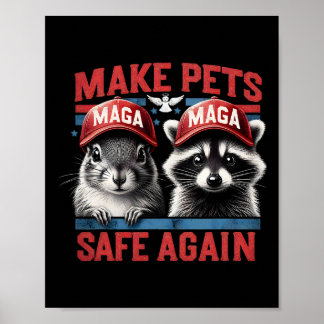 Raccoon P Nut Das Eichhörnchen schützt die Tiere Poster