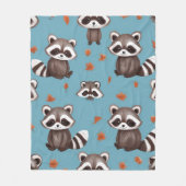 Raccoon Party Fleecedecke (Vorderseite)