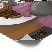 Raccoon Party. Poster (Ecke)