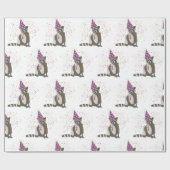 Raccoon Partying - Tiere mit einem Party Geschenkpapier (Flach)
