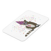 Raccoon Partying - Tiere mit einem Party Magnet (Linke Seite)