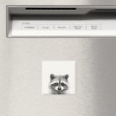 Raccoon Pencil Zeichnend Magnet (In Situ (Geschirrspüler))