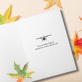 Raccoon Pilot Airplane Funny Photo Birthday Karte