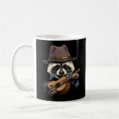 Raccoon Playing Acoustic Gitarre Raccoon Gitarre P Kaffeetasse (Links)