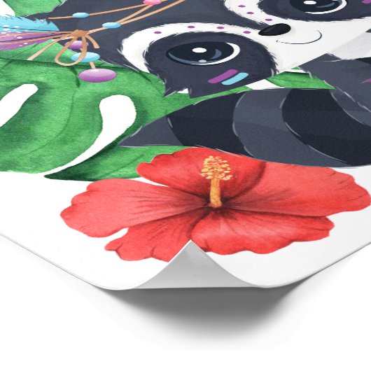 Raccoon Poster (Ecke)