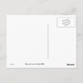 Raccoon Postkarte (Rückseite)