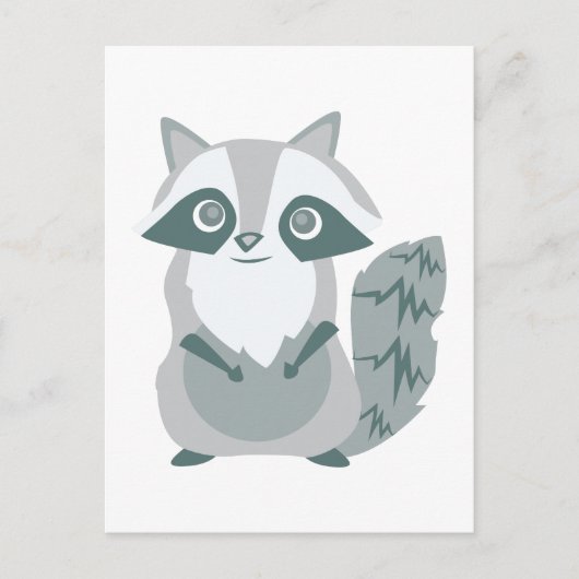 Raccoon Postkarte (Vorderseite)