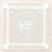 Raccoon - Protector - Glass-Untersetzer Glasuntersetzer (Rückseite)