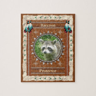 Raccoon - Protector- Jigsaw Puzzle mit Geschenkbox