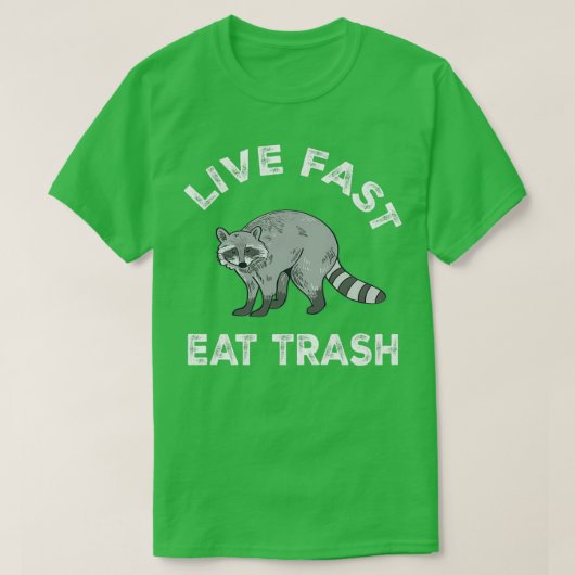 Raccoon Racoon Ferret Lynx Trash Panda T-Shirt (Design vorne)