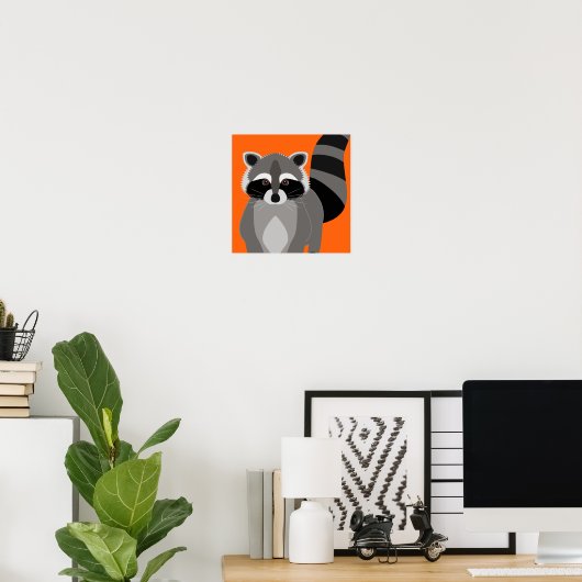 Raccoon Rascal Poster (Heimbüro)