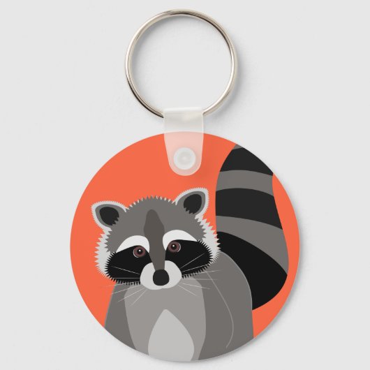 Raccoon Rascal Schlüsselanhänger (Vorderseite)