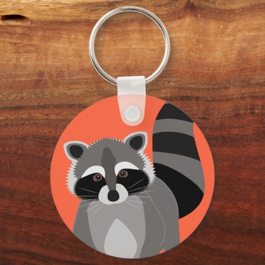 Raccoon Rascal Schlüsselanhänger (Rückseite)