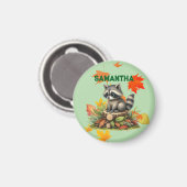 Raccoon Refrigerator Magnet (Vorderseite/Rückseite)