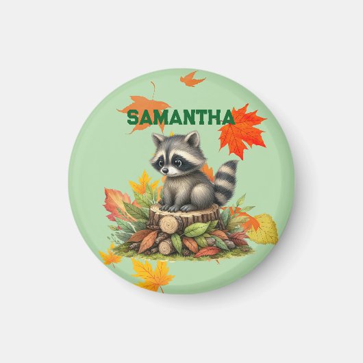 Raccoon Refrigerator Magnet (Vorne)