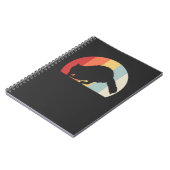 Raccoon Retro Vintag Notizblock (Linke Seite)