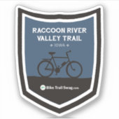 Raccoon River Valley Trail Aufkleber (Vorderseite)