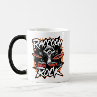 Raccoon Rock T - Shirt - Funny Raccoon Cowboy Desi Verwandlungstasse